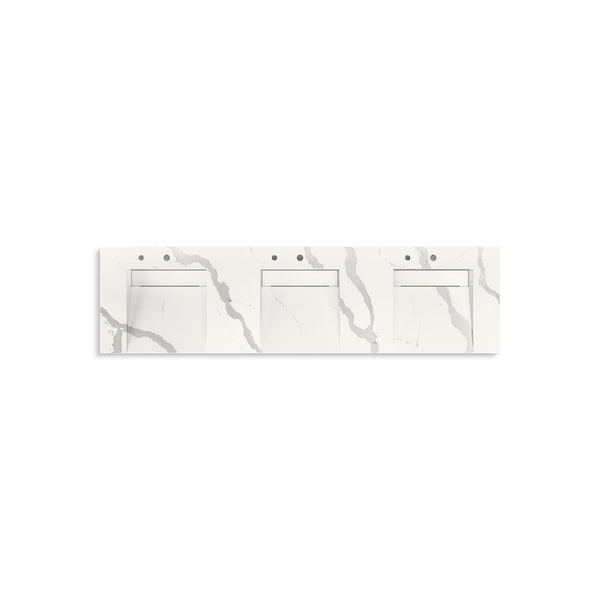Kohler 90In Wall-Mount Basin Lavatory System In Et Bianco Cal 81031-BSS-KEB - main